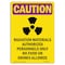 Signmission OSHA RADIATION Radioactive Materials 14in X 10in Plastic, 10" W, 14" H, Portrait, CR-P-1014-V-10271 OS-CR-P-1014-V-10271 - alternate 1